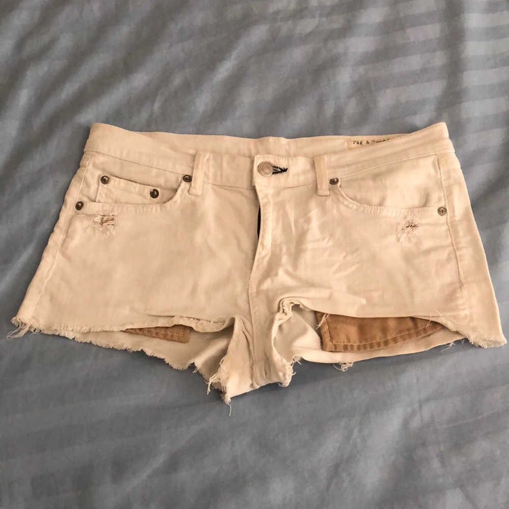 Rag & Bone white shorts